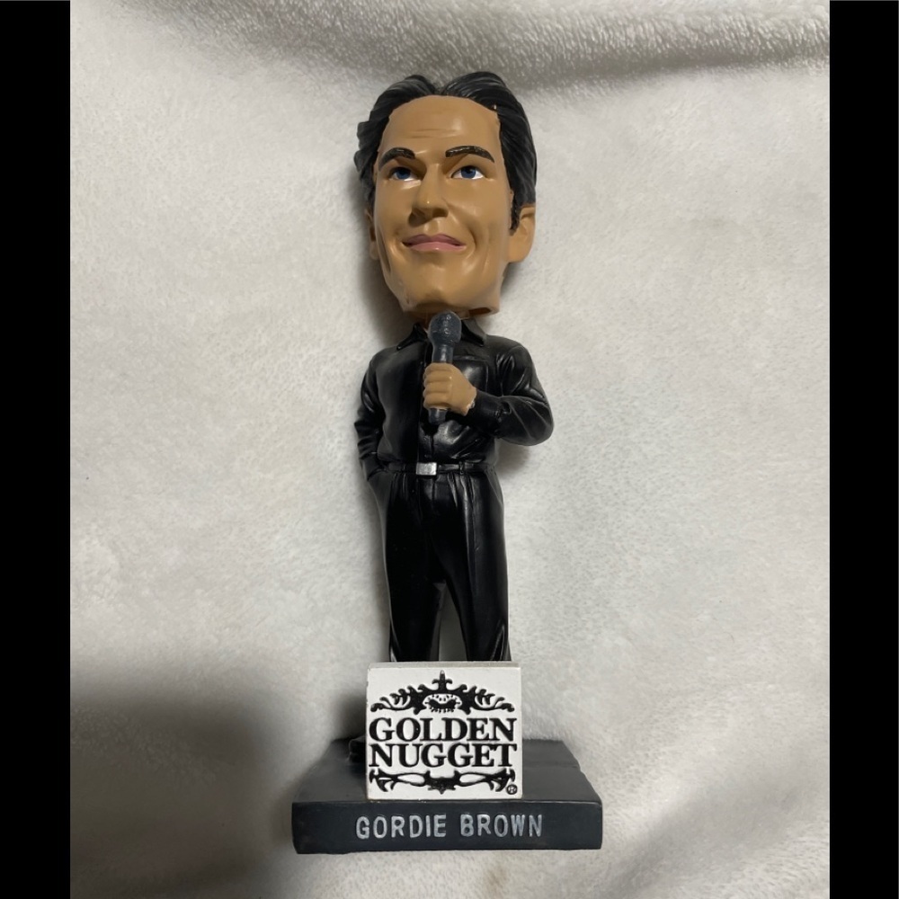 Gordie Brown Golden Nugget entertainer bobble head statue for Las Vegas 51s.